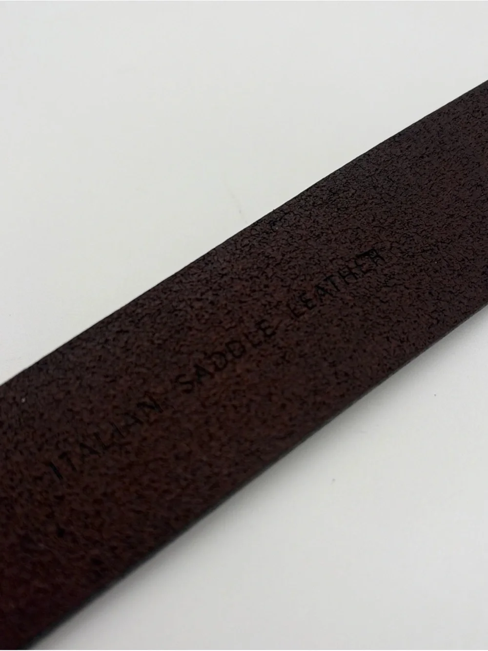 Vintage POLO RALPH LAUREN Leather Belt Mens 38 Brown Brass Buckle Oval Plaque